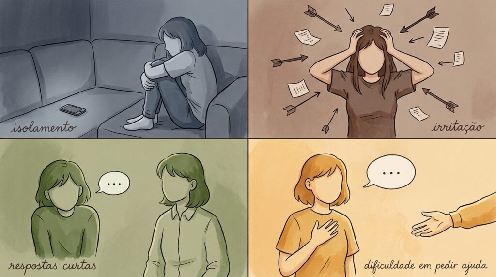 4 sinais de que alguém pode estar cansado de parecer forte o tempo todo