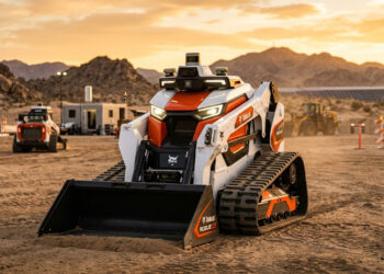 Totalmente elétrica, pesando apenas duas toneladas e operando com zero emissões, a nova máquina autônoma da Bobcat redefine o desenho de tratores