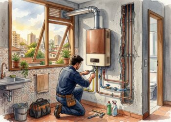 Quanto custa trocar o chuveiro elétrico por aquecedor a gás em um apartamento, e por que a tubulação pode pesar mais que o aparelho