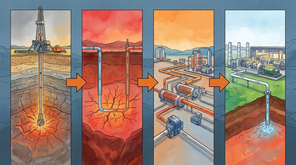 Energia geotérmica profunda pode abastecer cidades usando calor de rochas escondidas sob a Terra