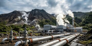 Com poços de até 3 km e vapor a centenas de graus, usina geotérmica transforma o calor escondido da Terra em eletricidade constante