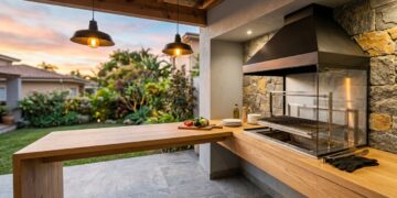 Quanto custa transformar uma varanda simples em área gourmet e por que churrasqueira, fumaça e cobertura definem o preço final