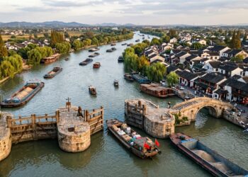 O Grande Canal da China ligou 5 bacias hidrográficas em uma estrada de água com mais de 2 mil quilômetros