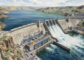 Com quase 12 milhões de jardas cúbicas de concreto, a Grand Coulee Dam virou uma muralha energética maior que muita cidade imagina construir