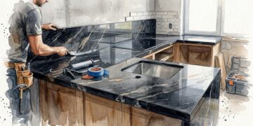 Quanto um marmorista cobra para trocar a bancada da cozinha por granito em 2026, e por que cuba, recorte e rodabanca encarecem o serviço