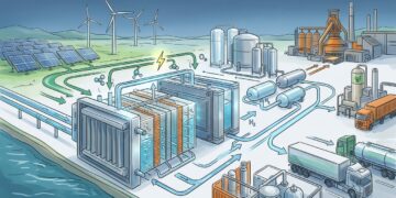 Como o hidrogênio verde pode reduzir emissões na indústria usando eletricidade de fontes renováveis