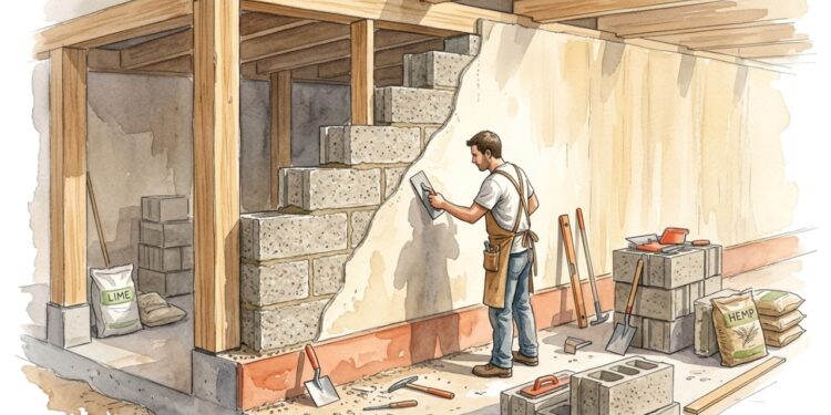 Como funcionam casas feitas com blocos de hempcrete?