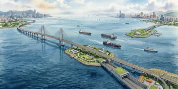 Com 55 km sobre o mar, a ponte que liga Hong Kong, Zhuhai e Macau usa túneis submarinos e ilhas artificiais para encurtar uma viagem que antes levava horas