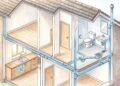 O mau cheiro que volta pelo ralo pode nascer no telhado quando a tubulação de ventilação do esgoto não existe