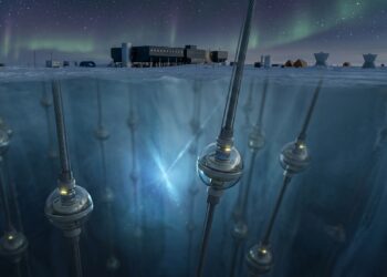 Enterrado a 2.500 metros no gelo da Antártida, um detector gigante usa o Polo Sul para caçar partículas quase invisíveis