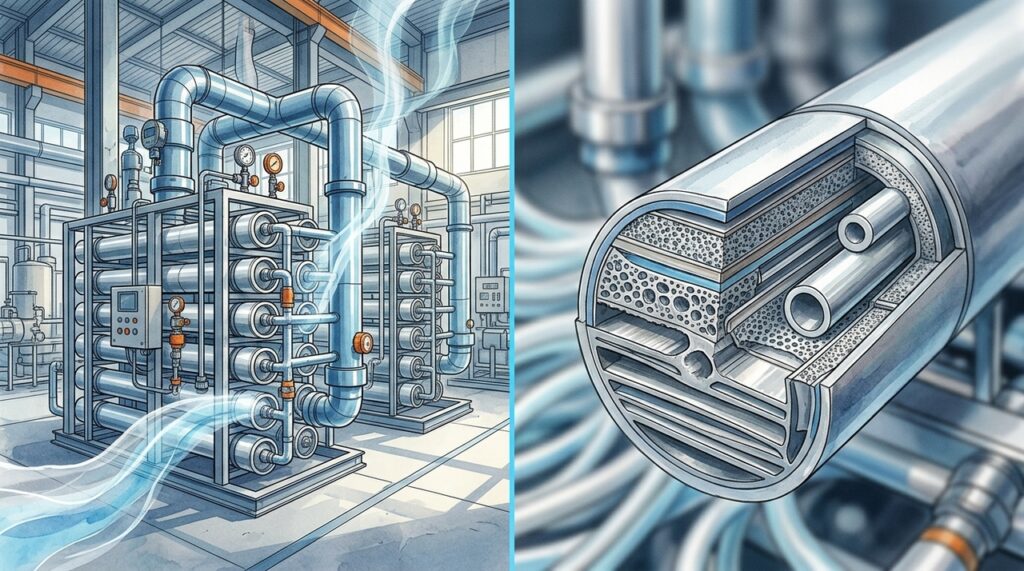 Essa tecnologia consegue separar CO₂ antes que ele saia pelas chaminés das grandes indústrias