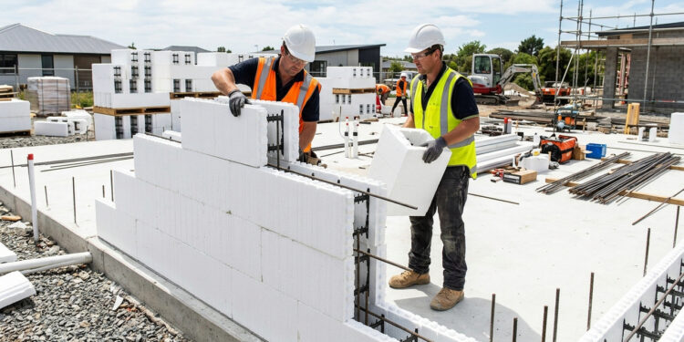 Com fôrmas isolantes de poliestireno que reduzem em 50% as perdas térmicas, esta tecnologia inovadora une concreto armado e conforto em obras