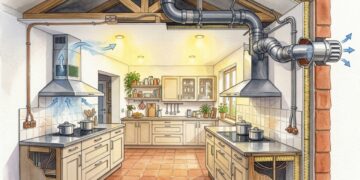 Quanto custa instalar uma coifa com saída externa e por que o duto pode encarecer a cozinha