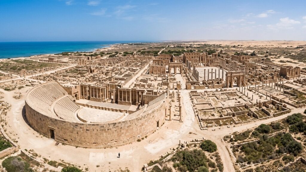 Léptis Magna e a cidade romana preservada pela areia
