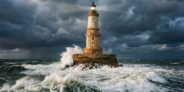O farol francês que parece um palácio de pedra erguido sobre uma rocha castigada pelo Atlântico