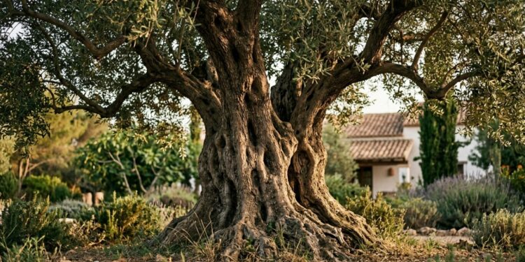 Oliveira de 500 anos é movida para jardim residencial