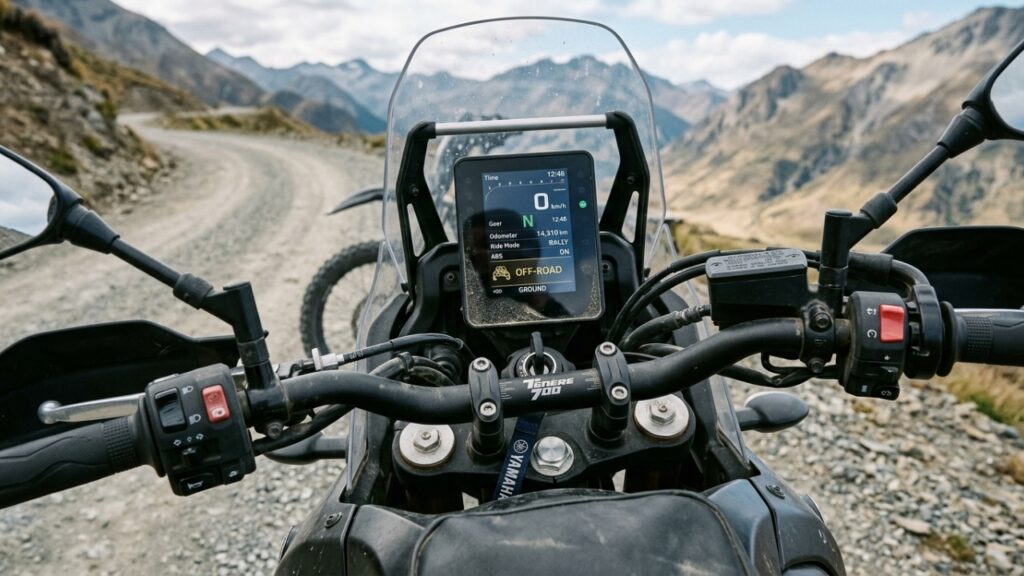 Yamaha Ténéré 700 atravessa asfalto e terrenos irregulares