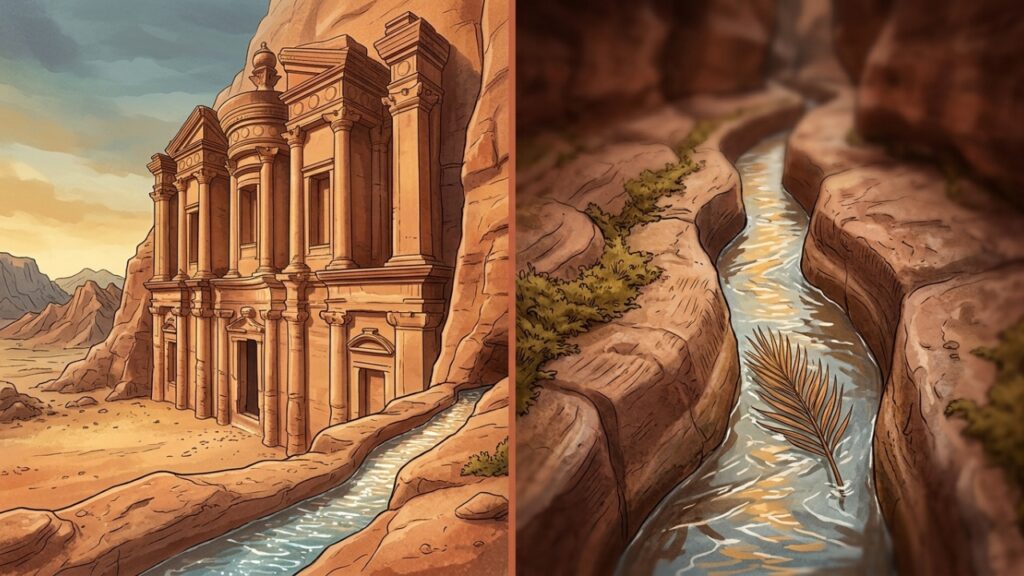 Petra e a engenharia de água que venceu o deserto árido