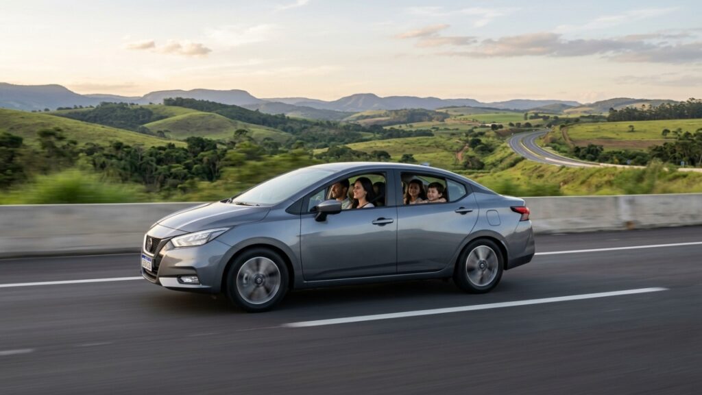 Nissan Versa oferece 482 litros e câmbio CVT