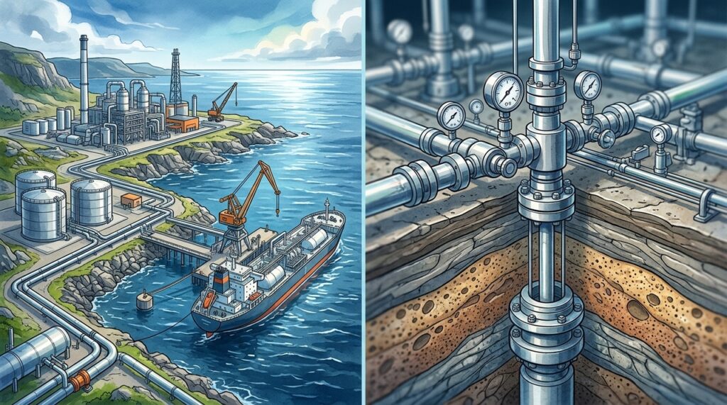 Noruega enterra milhões de toneladas de CO₂ sob o Mar do Norte e transforma antigas reservas de petróleo em depósitos permanentes de carbono
