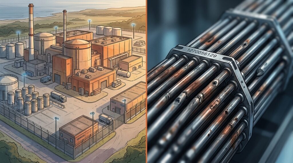 Combustível nuclear usado ainda guarda energia que pode voltar aos reatores em países com ciclo fechado