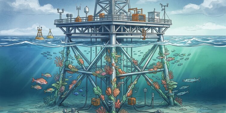 O que acontece com plataformas de petróleo desativadas pode mudar a vida no fundo do oceano