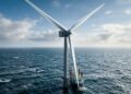 Com pás de mais de 100 metros e rotor maior que 2 campos de futebol, turbina eólica offshore transforma vento em energia no meio do mar