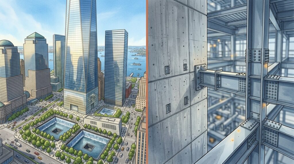 O One World Trade Center transformou 541 metros de altura em símbolo de reconstrução, memória e engenharia