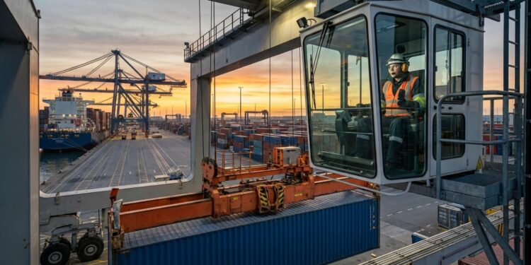 Quanto ganha operador RTG MHC e guindaste portuário em 2026