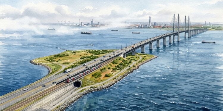 Como a Øresund Bridge conecta Copenhague e Malmö?