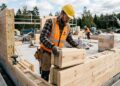 Desenvolvido na Bélgica com blocos de madeira leve e apenas 8 componentes básicos, o kit de autoconstrução modular acelera obras residenciais