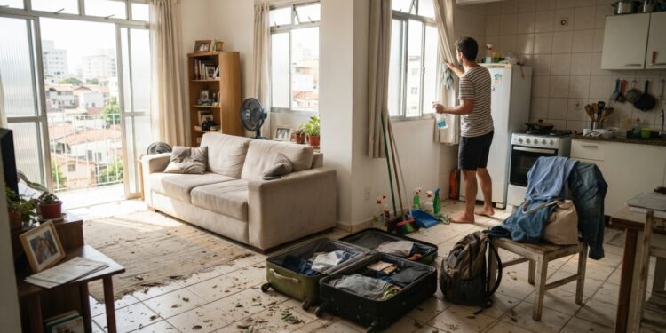 Quanto custa organizar a casa depois de uma viagem?
