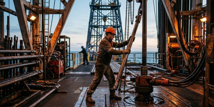 Plataformista auxilia operações de perfuração e manutenção de poços em ambientes offshore