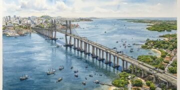 Com 12,4 km sobre o mar, a Ponte Salvador-Itaparica quer virar a maior ligação sobre lâmina d’água da América Latina