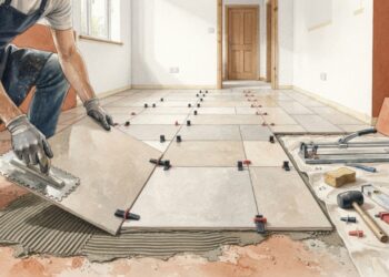Quanto um pedreiro cobra para assentar porcelanato em uma sala de 20 m² em 2026, e por que peça grande exige mais do que argamassa