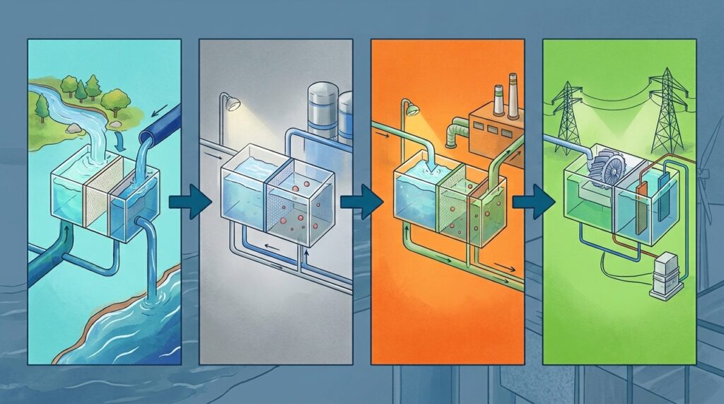 Essa usina aproveita o encontro entre água doce e salgada para produzir eletricidade renovável