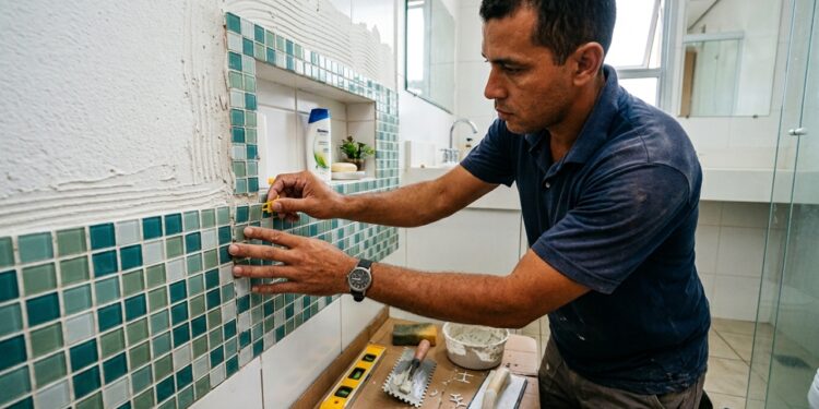 Quanto custa instalar pastilhas no banheiro em 2026?