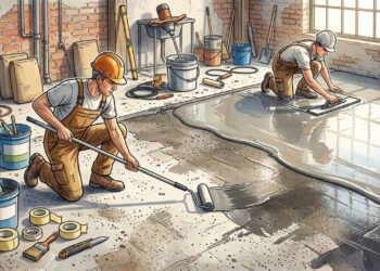 Diga adeus ao piso irregular que faz o móvel balançar: a argamassa autonivelante que espalha sozinha e prepara o contrapiso para porcelanato gigante
