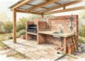 Quanto custa construir uma área gourmet simples, churrasqueira, pia, bancada e cobertura fazem o quintal virar obra de verdade