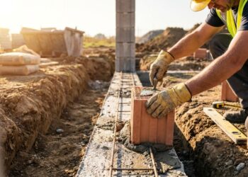 Quanto custa fazer um muro de 20 metros em julho de 2026 com fundação, blocos, pilares e reboco dos 2 lados