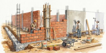 Quanto custa construir um muro de 20 metros em 2026: fundação, ferragem, reboco e pintura fazem o serviço simples virar um orçamento pesado