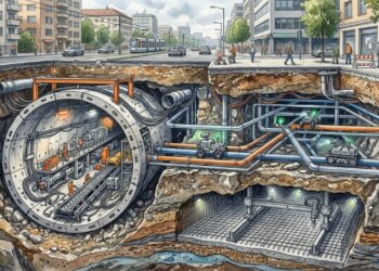 Os pequenos robôs subterrâneos que querem construir túneis ao contrário, antes de abrir o vazio por onde carros e trens vão passar