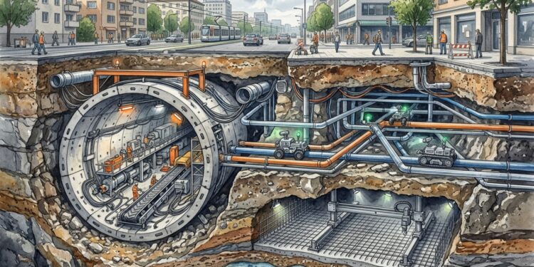 Robôs aceleram construção de túneis com mais segurança