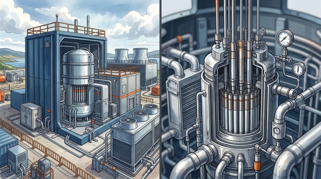 SMR promete levar energia nuclear compacta a regiões onde grandes usinas não conseguem chegar