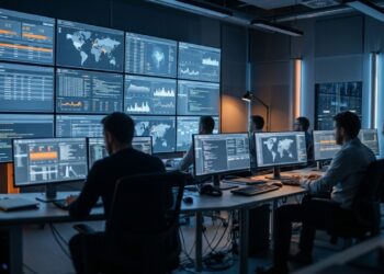 Analista SOC monitora ataques digitais enquanto eles acontecem e precisa separar alertas reais de milhares de sinais comuns