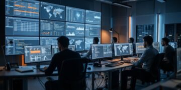 Analista SOC monitora ataques digitais enquanto eles acontecem e precisa separar alertas reais de milhares de sinais comuns