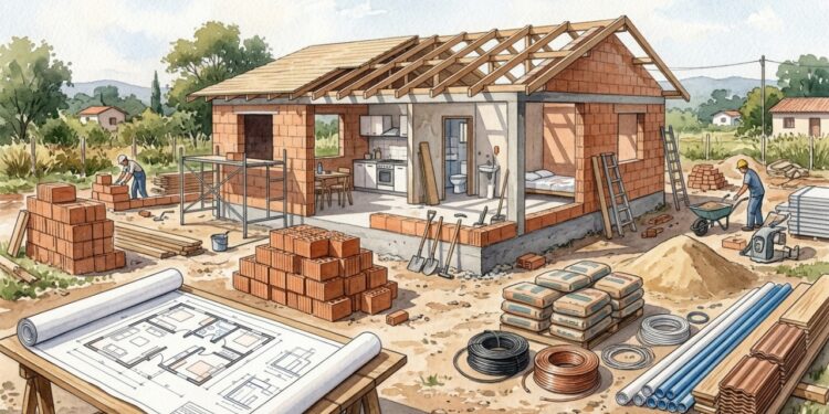 Quanto custa construir uma casa pequena pelo SINAPI?
