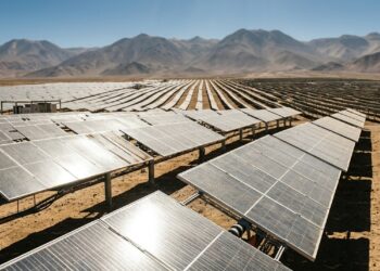 O deserto de Atacama concentra algumas das maiores usinas solares do planeta e mostra por que quase não chover virou uma vantagem energética