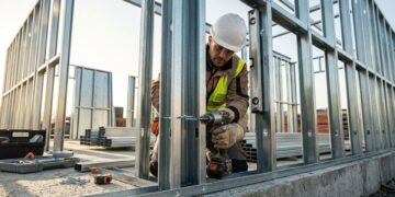 Como uma casa em Light Steel Frame é montada e por que a obra exige precisão antes de fechar as paredes