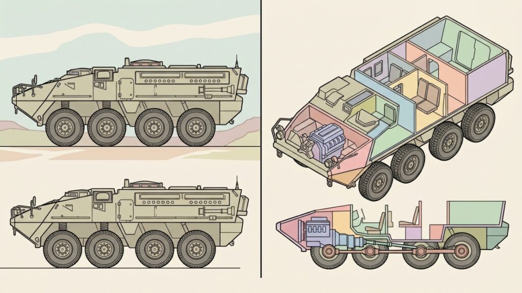 Stryker 8x8 e as 10 configurações criadas sobre a mesma plataforma